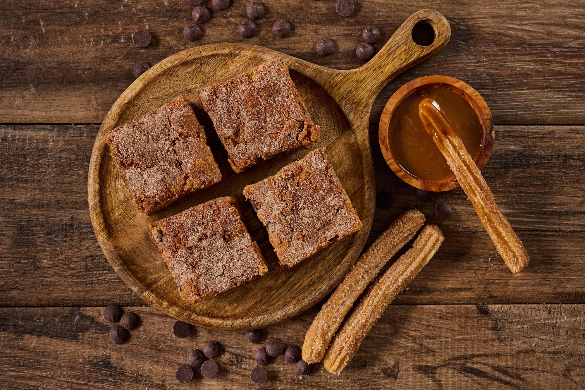 Delchurro, The Churro Dulce de Leche Blondie